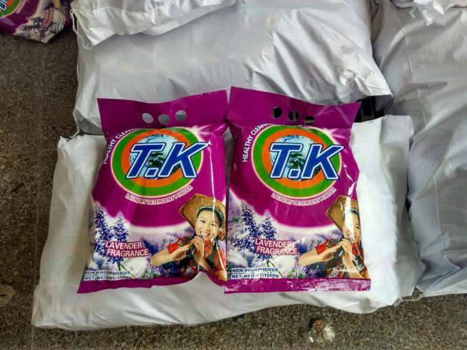 10kg high quality good smell branded laundry detergent/power detergent powder with T.K brand name to Gambia market