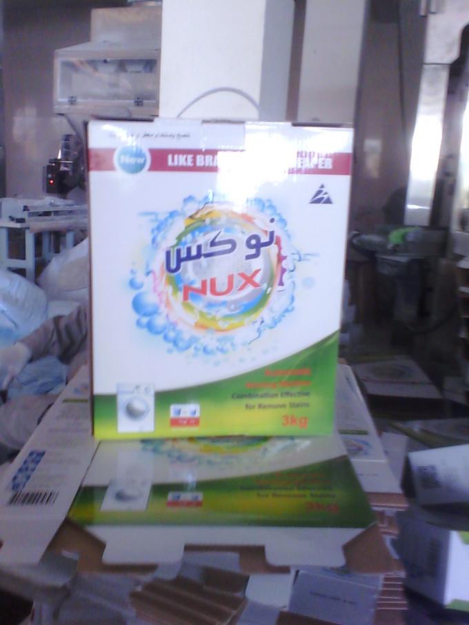 3kg nice boxes Oem washing powder/5kg boxes blue color detergent powder to Iraq market