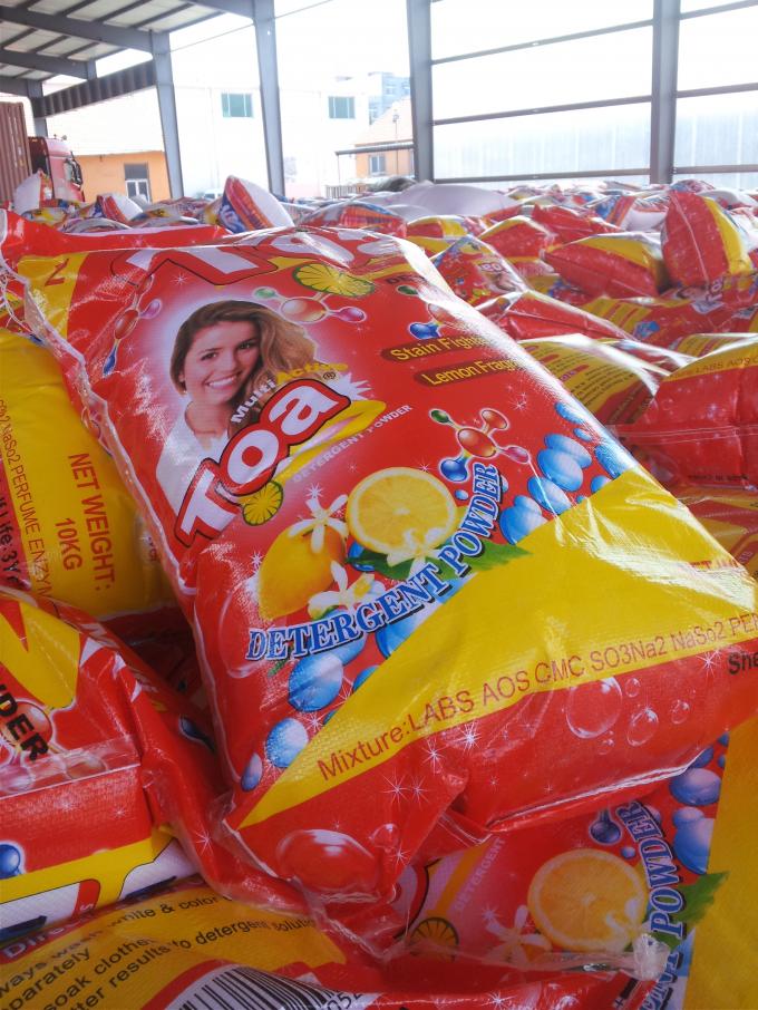 10kg good smell cheap price clothes washing powder/bucket detergent powder for hand  to africa market with good quality