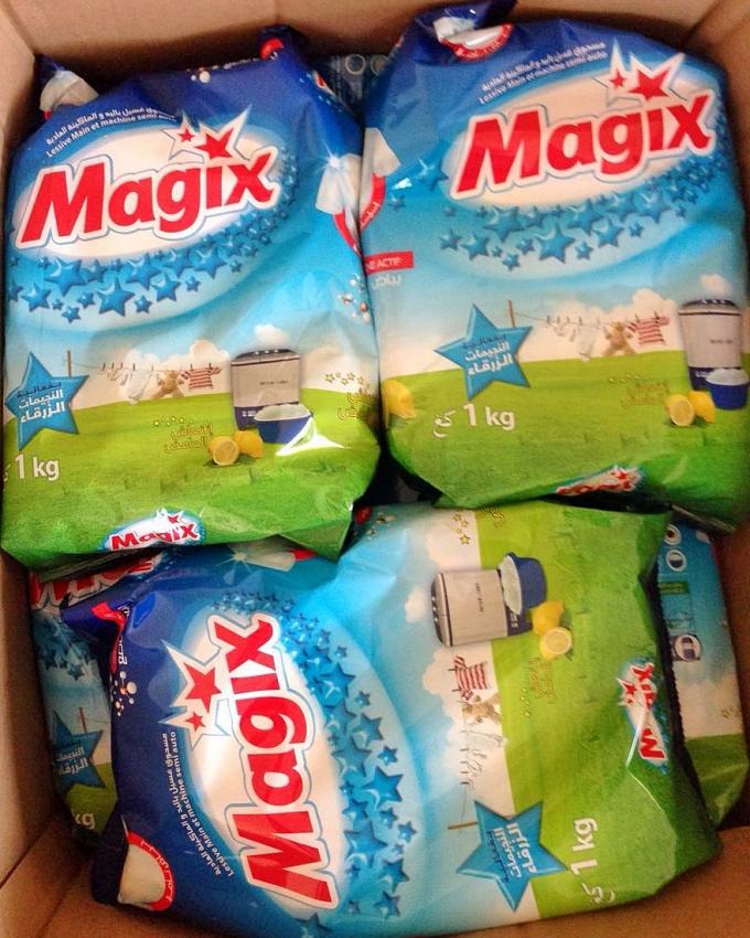 good quality 180g,1kg,500g OEM washing powder/power washing powder with magix brand name to Senegal market