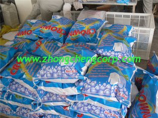 China blue hand washing powder/hand washing detergent powder with 35g, 65g 75g to africa market supplier