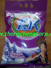 China Active matter 13% lavender fragrance T.K branded laundry detergent/1 kg detergent powder with lavendar smell supplier