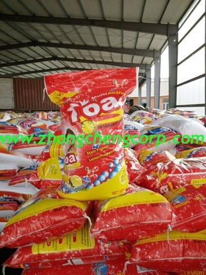 10kg Toa brand name lemon fragrance bulk bag washing powder/10kg laundry powder wholesale to congo market
