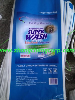 QINGDAO Port Of Loading Carton Laundry detergent From 15g clothes washing powder、detergent powder laundry powder soap powder washing powder washing soap powTo Bulk Bags White Powder With Blue Particle